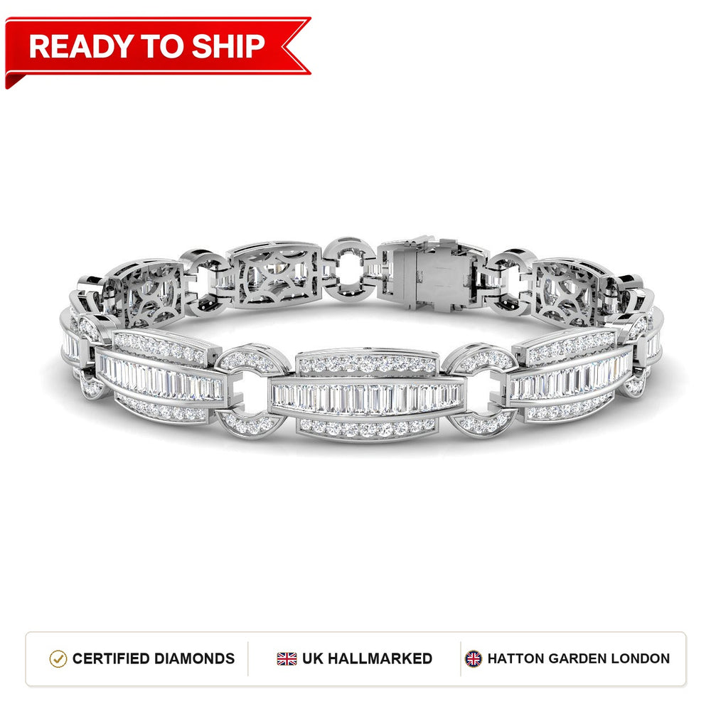 Lab grown diamond tennis bracelet