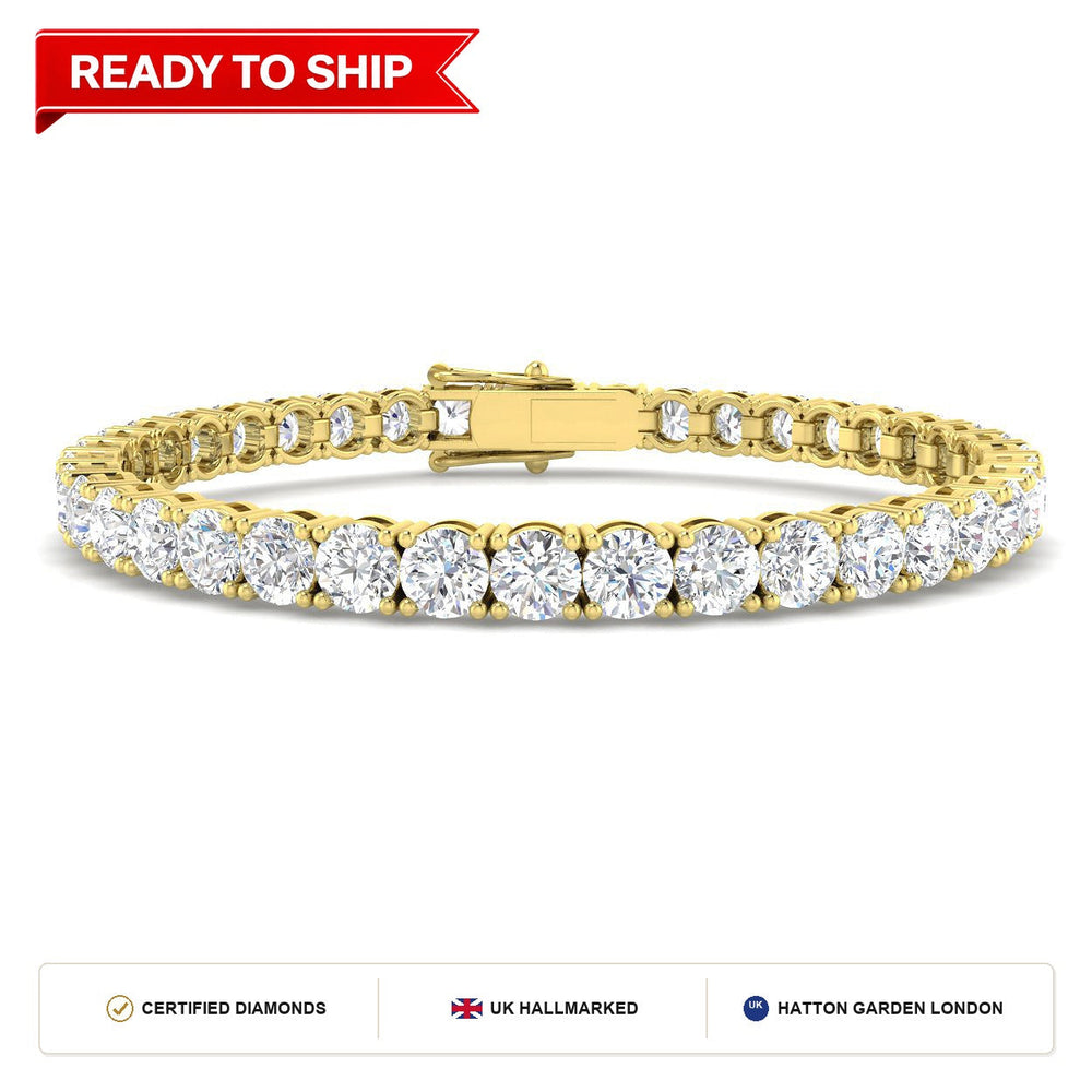 Lab grown diamond tennis bracelet