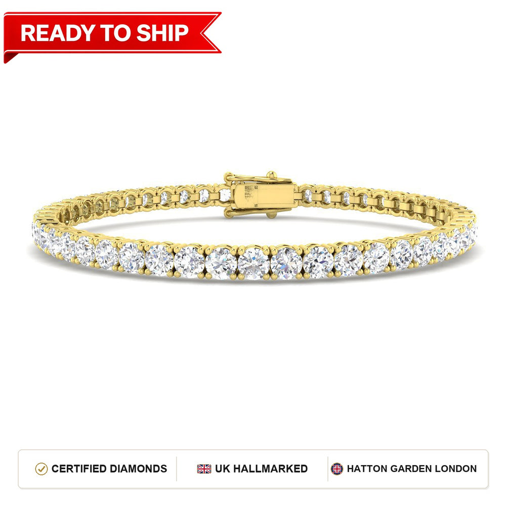 Lab grown diamond tennis bracelet