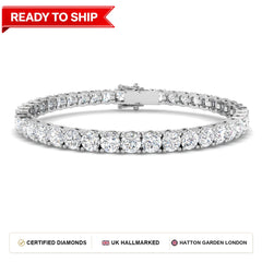 Lab grown diamond tennis bracelet