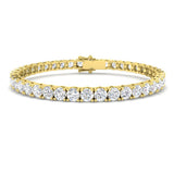 12.12ct Diamond Bracelet in 9K Yellow Gold