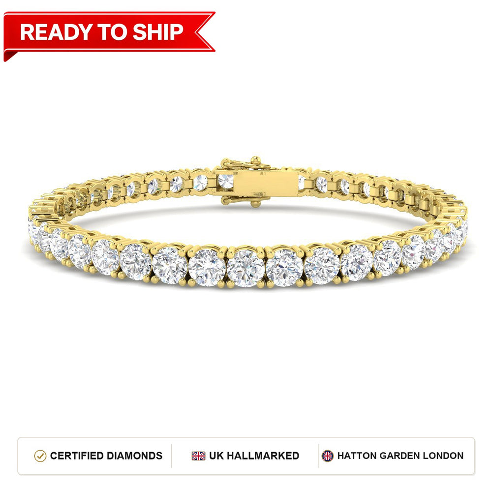 Lab grown diamond tennis bracelet