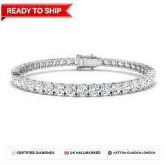 Lab grown diamond tennis bracelet