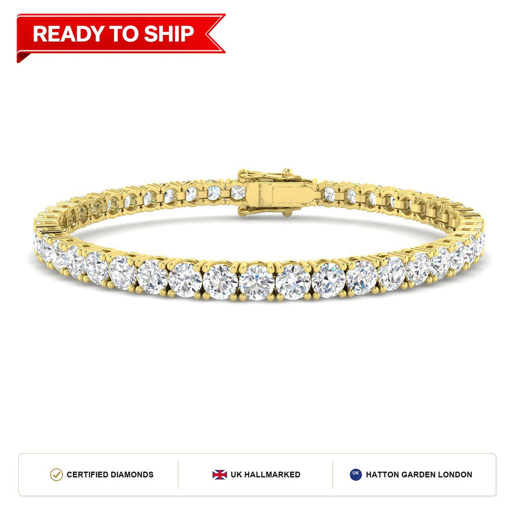 Lab grown diamond tennis bracelet