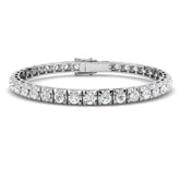 7.12ct Natural Diamond Bracelet in 18K White Gold