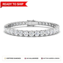 Lab grown diamond tennis bracelet