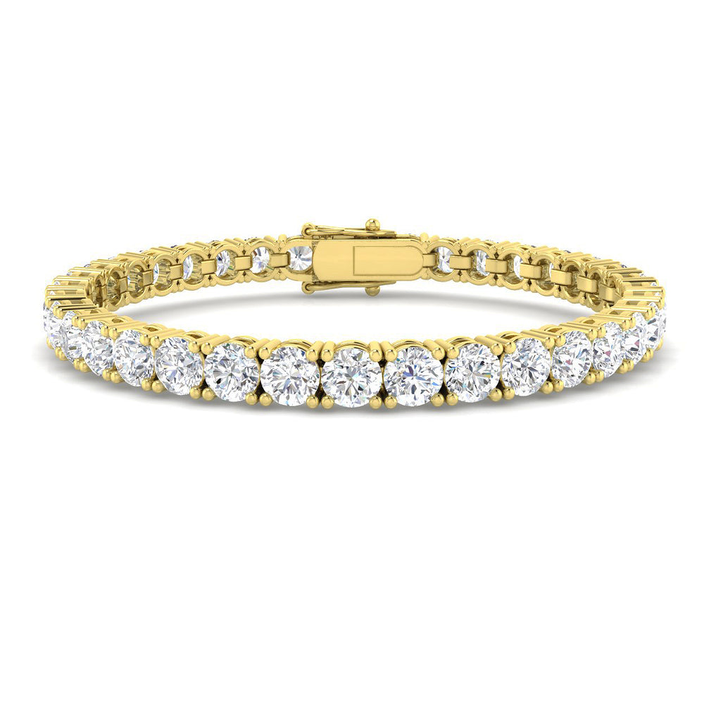 17.42ct Lab Grown Diamond Bracelet in 9K Yellow Gold