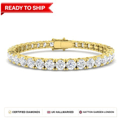 Lab grown diamond tennis bracelet