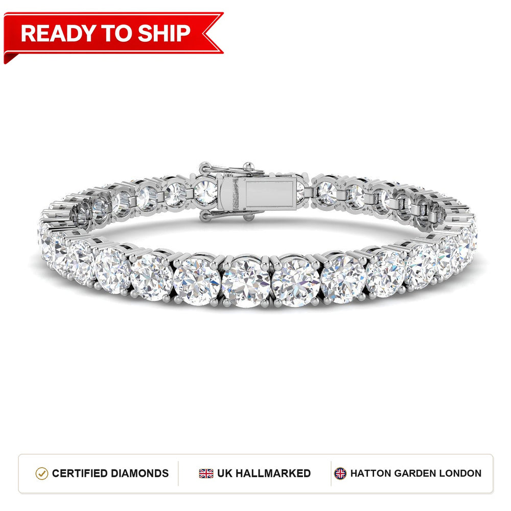 Lab grown diamond tennis bracelet