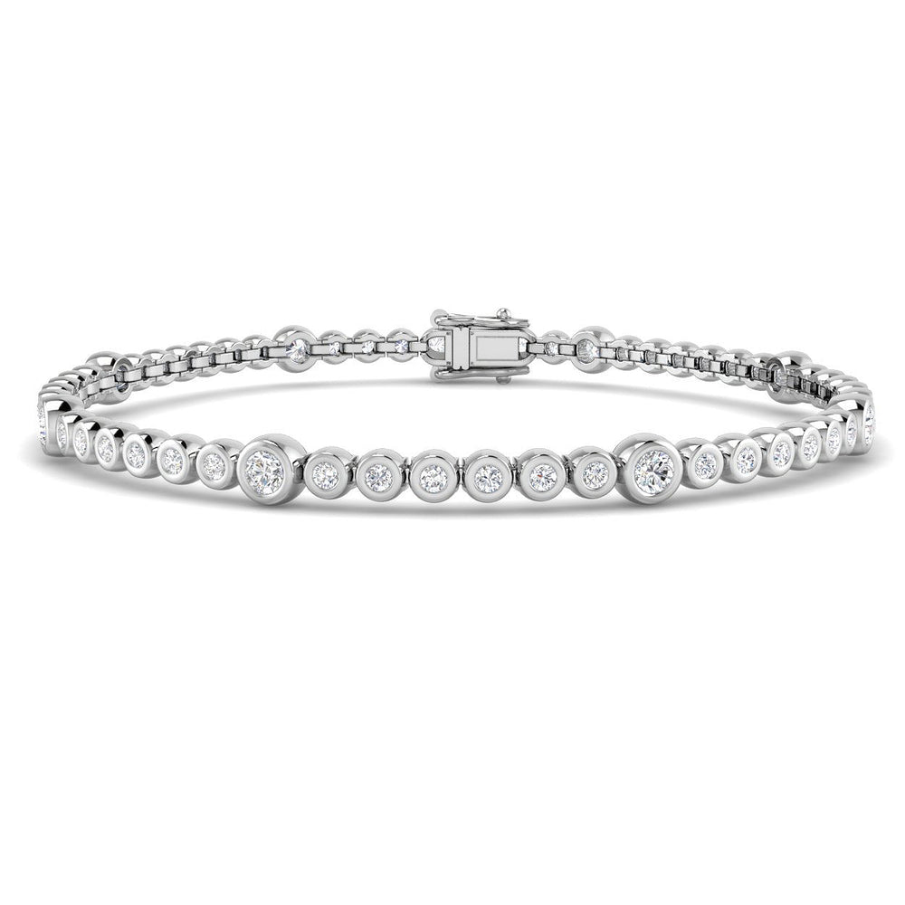 Lab grown diamond tennis bracelet