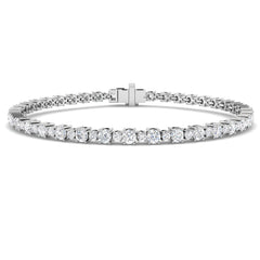 3.30 Carat D-E/VS Lab Grown Diamond Tennis Bracelet 9k White Gold Ready To Ship