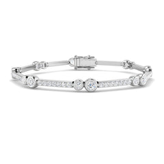 2.42ct Lab Grown Diamond Bracelet in 9K White Gold