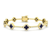 3.19ct Natural Diamond Bracelet in 18K Yellow Gold