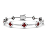 3.38ct Natural Diamond Bracelet in 18K White Gold