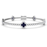 2.73ct Natural Diamond Bracelet in 18K White Gold