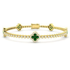 2.38ct Natural Diamond Bracelet in 18K Yellow Gold