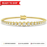 Lab grown diamond tennis bracelet