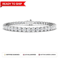Lab grown diamond tennis bracelet