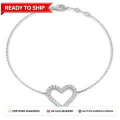 Lab grown diamond tennis bracelet