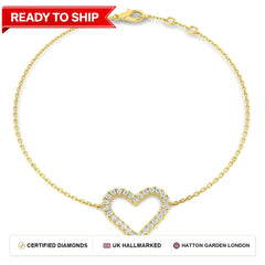 Lab grown diamond tennis bracelet