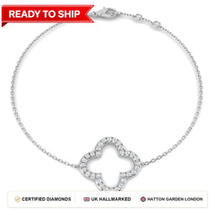 Lab grown diamond tennis bracelet