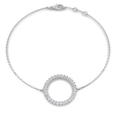 9ct White Gold 0.32ct Lab Grown Diamond Bracelet