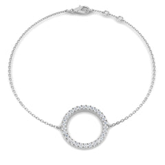 9ct White Gold 0.32ct Lab Grown Diamond Bracelet