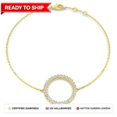 Lab grown diamond tennis bracelet