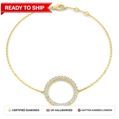 Lab grown diamond tennis bracelet