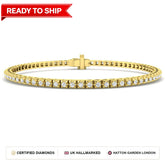 Lab grown diamond tennis bracelet