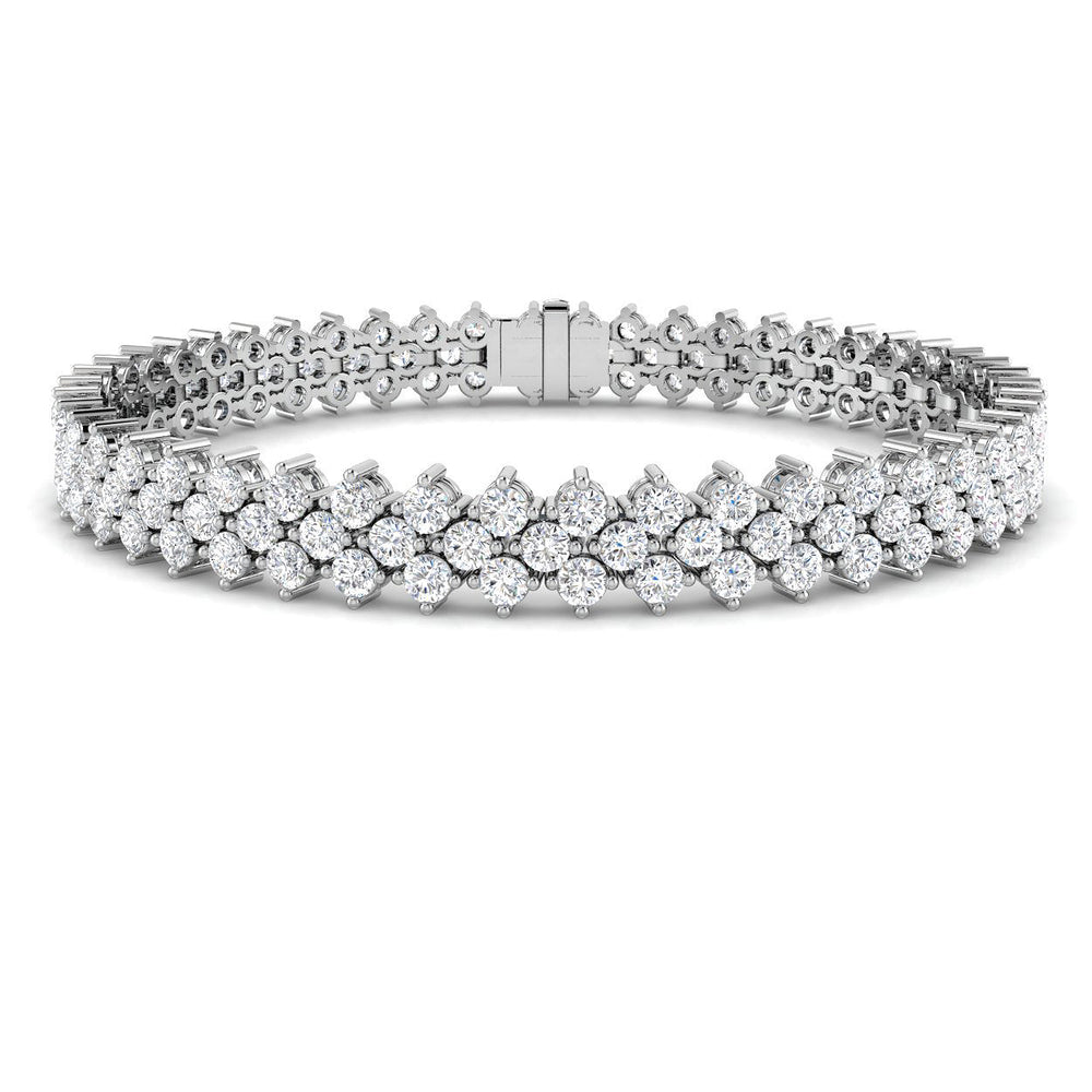 Lab grown diamond tennis bracelet