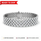 Lab grown diamond tennis bracelet