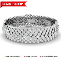 Lab grown diamond tennis bracelet