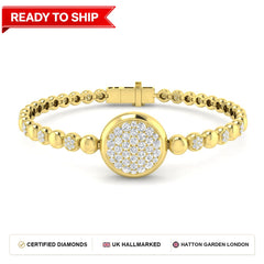 Lab grown diamond tennis bracelet