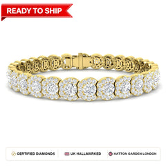 Lab grown diamond tennis bracelet