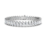 12.09ct Diamond Bracelet in 9K White Gold