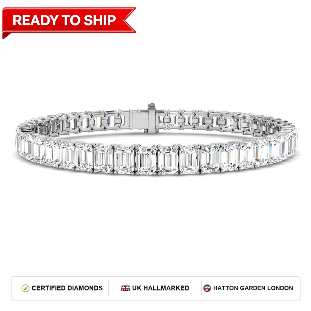 Lab grown diamond tennis bracelet