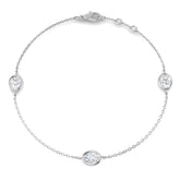 1.12ct Diamond Bracelet in 9K White Gold