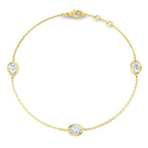 1.12ct Diamond Bracelet in 9K Yellow Gold