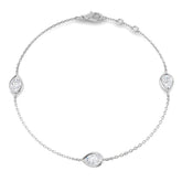 1.13ct Lab Grown Diamond Bracelet in 9K White Gold