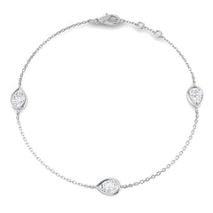 1.13ct Lab Grown Diamond Bracelet in 9K White Gold