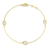 1.13ct Diamond Bracelet in 9K Yellow Gold