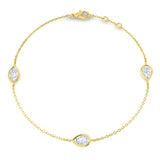 1.13ct Diamond Bracelet in 9K Yellow Gold