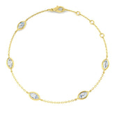 1ct Lab Grown Diamond Bracelet in 9K Yellow Gold