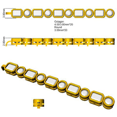 6.20Carat DE/VS Lab Grown Diamond Tennis Bracelets 9k Yellow Gold Ready To Ship