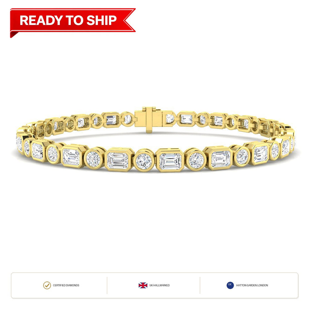Lab grown diamond tennis bracelet