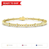 Lab grown diamond tennis bracelet