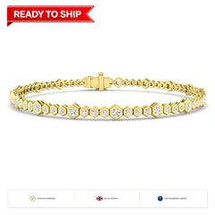 Lab grown diamond tennis bracelet
