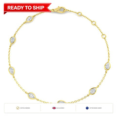 Lab grown diamond tennis bracelet