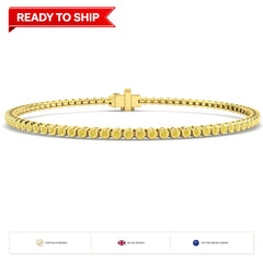 Lab grown diamond tennis bracelet